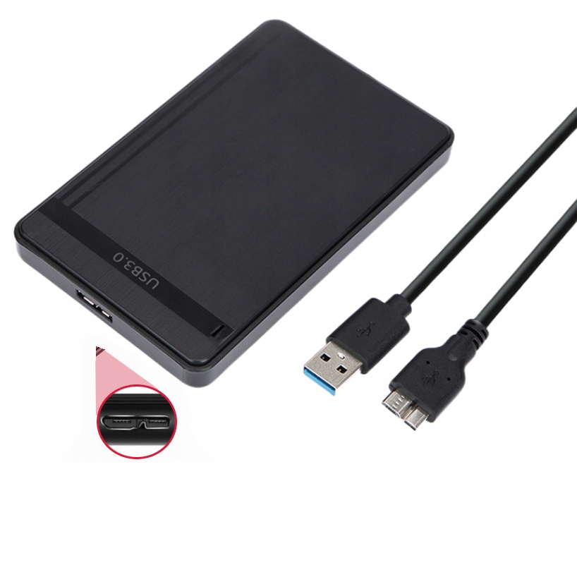 KIESZEŃ NA DYSK HDD OBUDOWA DYSKU SATA 2,5 cala